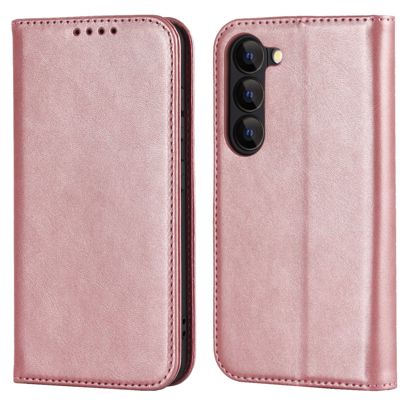 For Samsung Galaxy S23 Phone Cover Calf Texture PU Leather Stand Magnetic Absorption Anti-Scratch Wallet Phone Case For Samsung Galaxy S23 Phone Cover Calf Texture PU Leather Stand Magnetic Absorption Anti-Scratch Wallet Phone Case